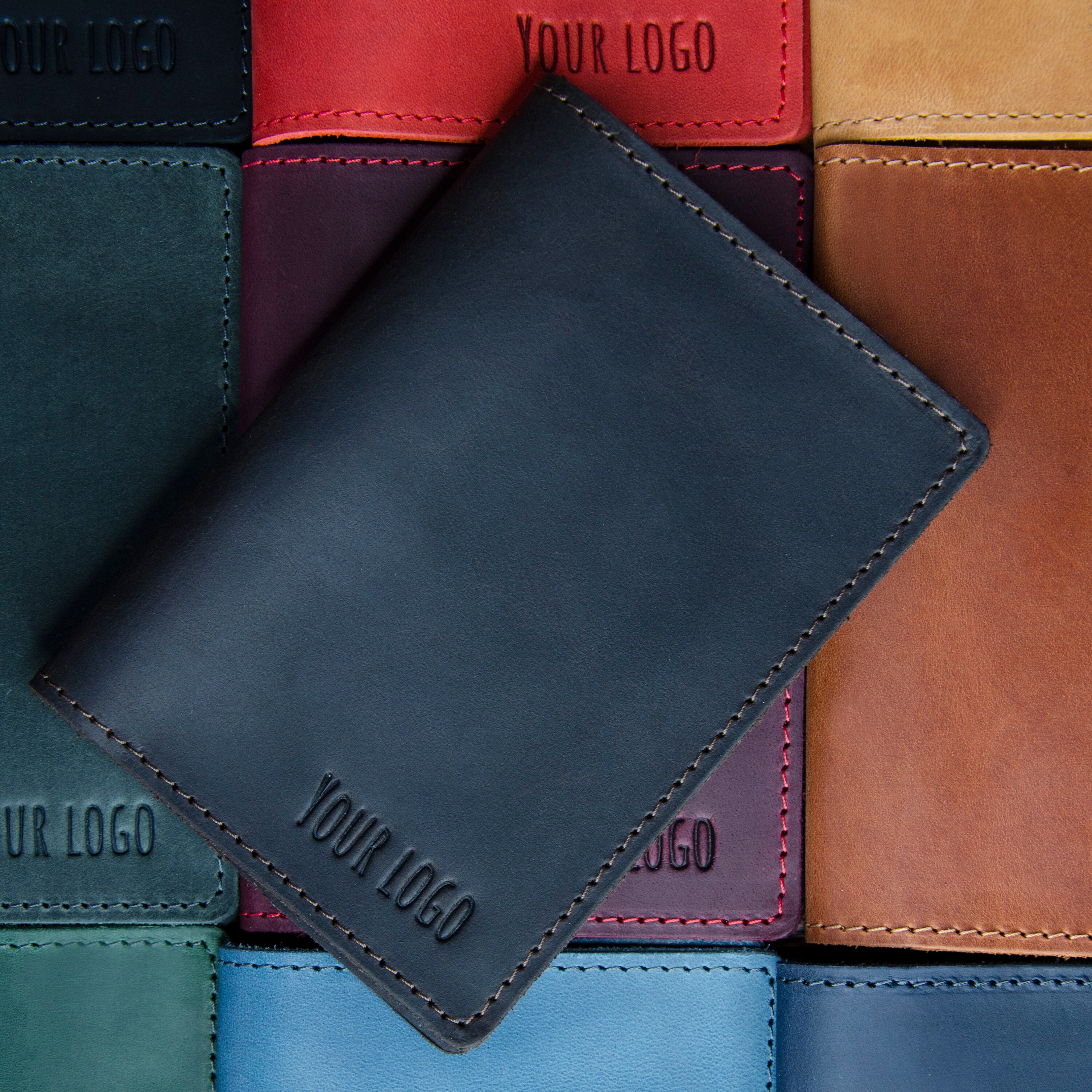 Personalized leather passport wallet and card holder good Etsy