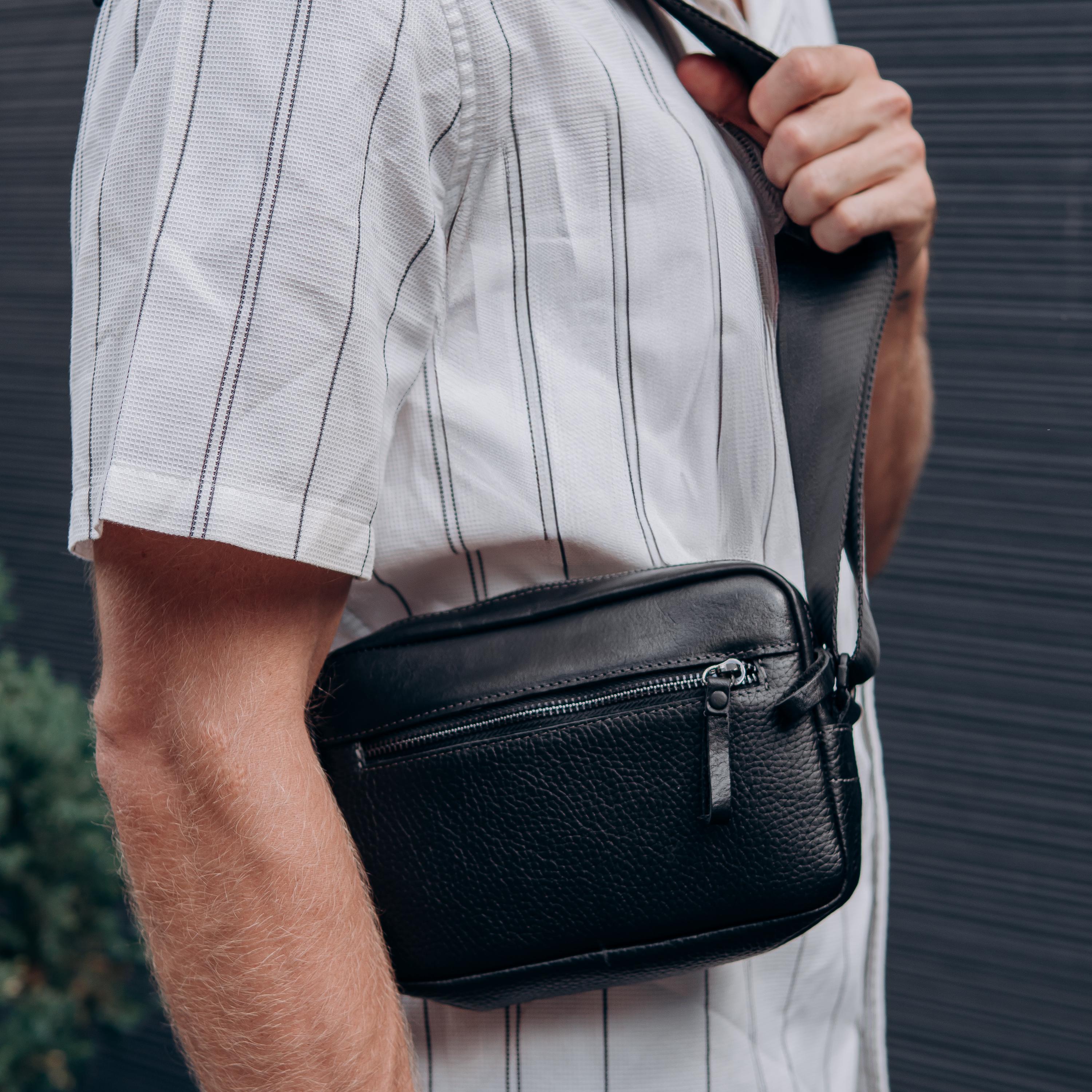 best men's crossbody bags for travel SYCNB Small Bag Men, Mini Shoulder Bag Mini Messenger Bag for Cell Phone Outdoor Hiking, Neck Pouch Bag Passport Wallet with Adjustable and Removable Shoulder Strap Mini Crossbody Best Crossbody Man