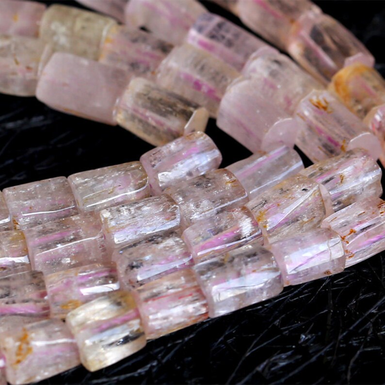 Wholesale Natural Purple Pink Kunzite Nugget Loose Beads Spodumene Gemstones Beads 5x7mm 03793