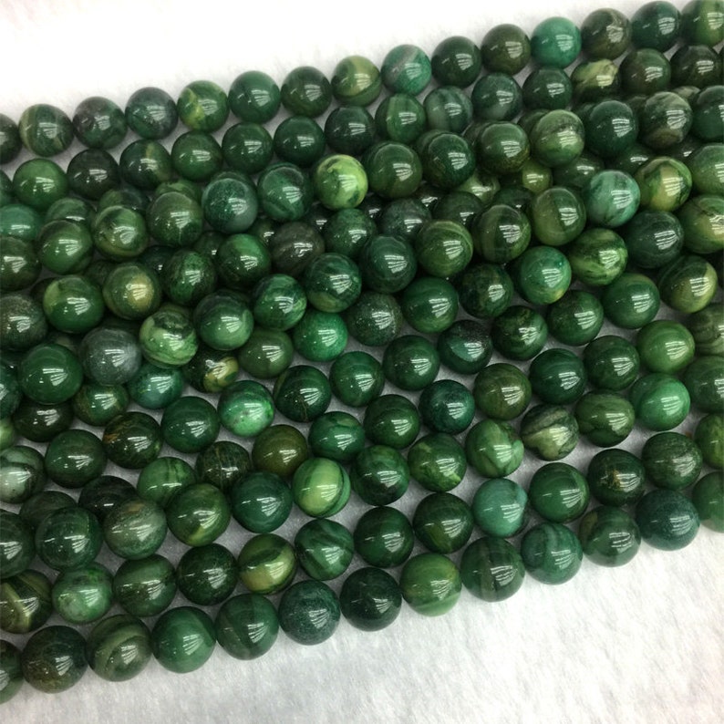 Natural 10mm China Red Ruby Jade Gemstone Round Beads Bracelet