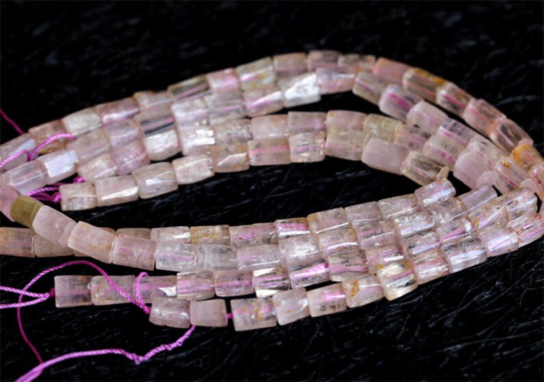 Wholesale Natural Purple Pink Kunzite Nugget Loose Beads Spodumene Gemstones Beads 5x7mm 03793