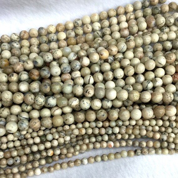 4mm14mm Sri Lanka Opal Round Loose Beads 15 gemstones Other Gemstone