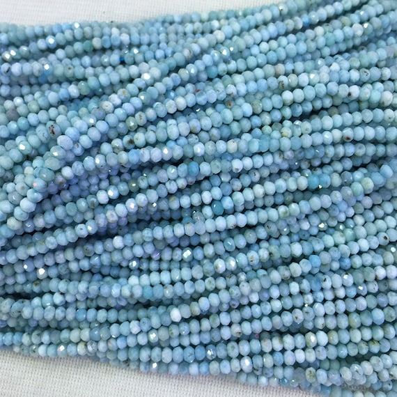 4x6mm Faceted Blue Sapphire Rondelle Gemstone Loose Beads 15/"