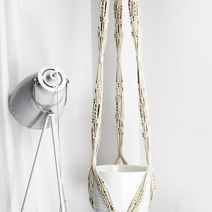 XXXL Plant Hanger Macrame, Contemporary Wall Art, Textile Wall Art, Fiber Art Wall Hanging, 'GOTHIC'