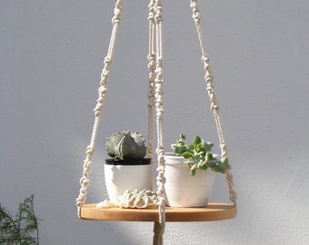 Macrame Plant Hanger, Hanging Planter, Plant Hanger, Macrame Shelf, Large Macrame Plant Hanger, Planter, Plant Holder, Plant Lovers Gift