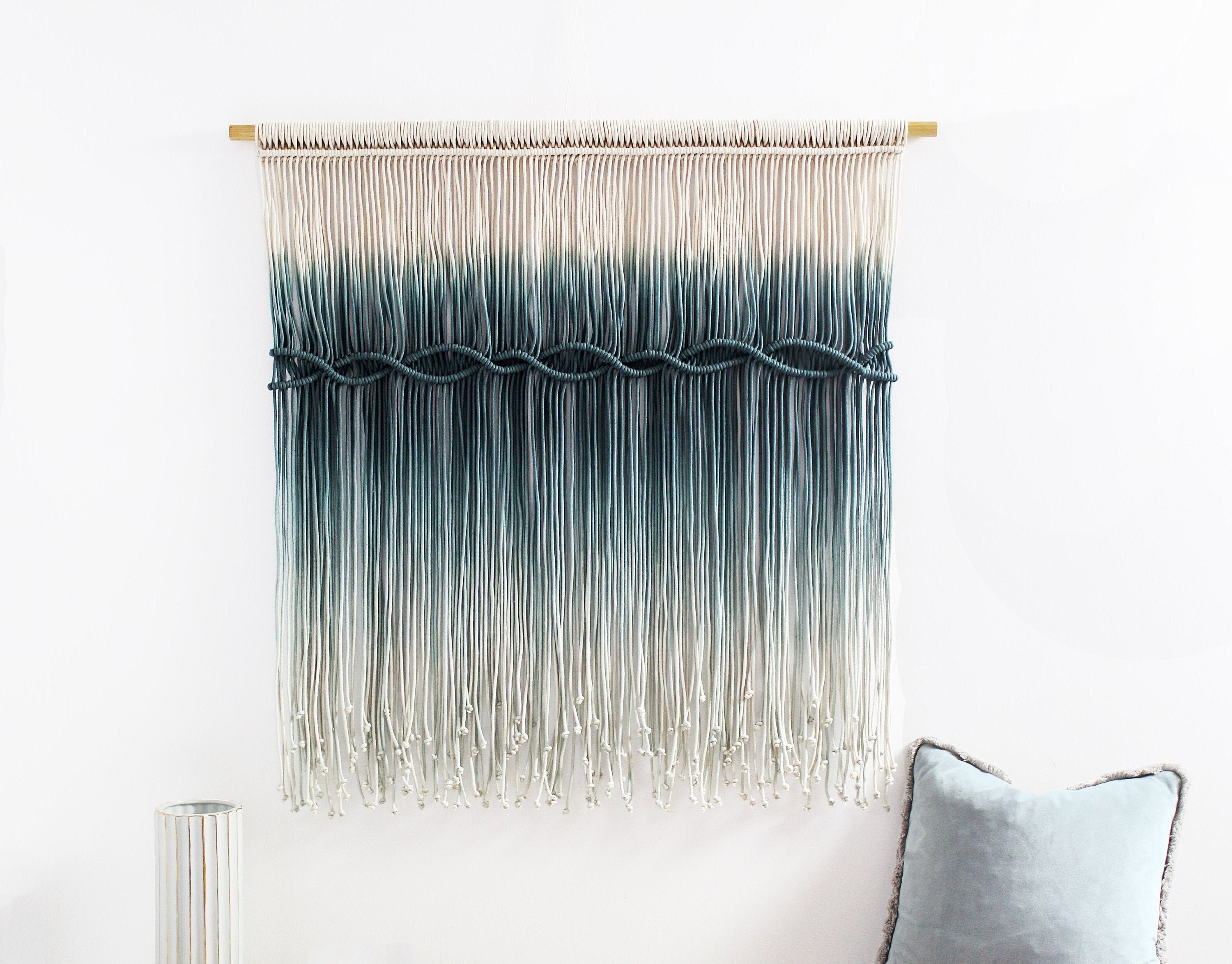 Macrame wall hanging dip dye hotsell