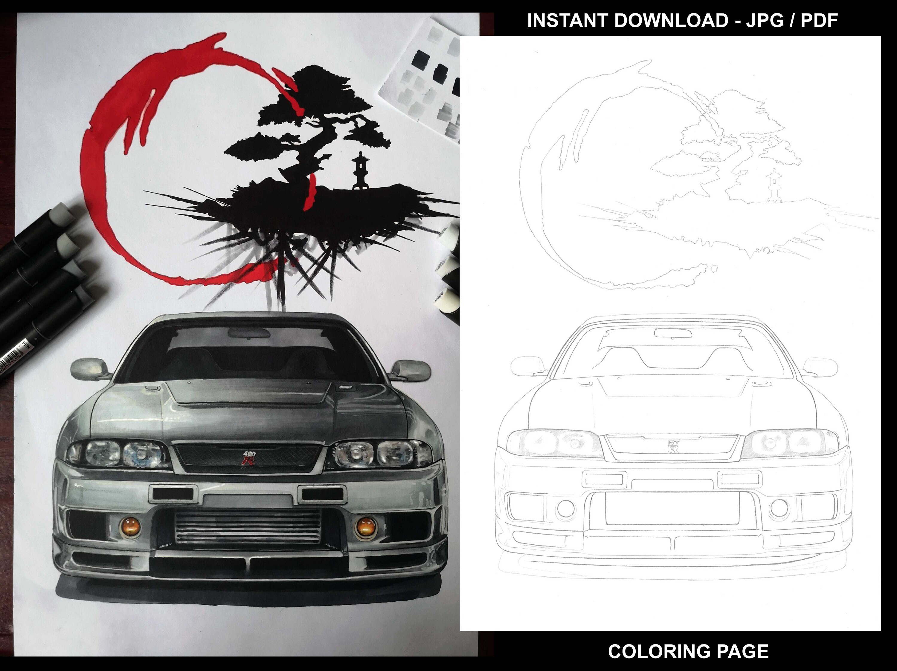 66  Jdm Car Coloring Pages  HD