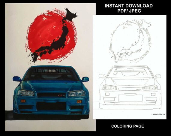 66  Jdm Car Coloring Pages  HD