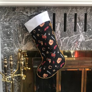 The Western Cowboy Santa Christmas Stocking Western Cowgirl Cowboy Rodeo - Handmade in USA
