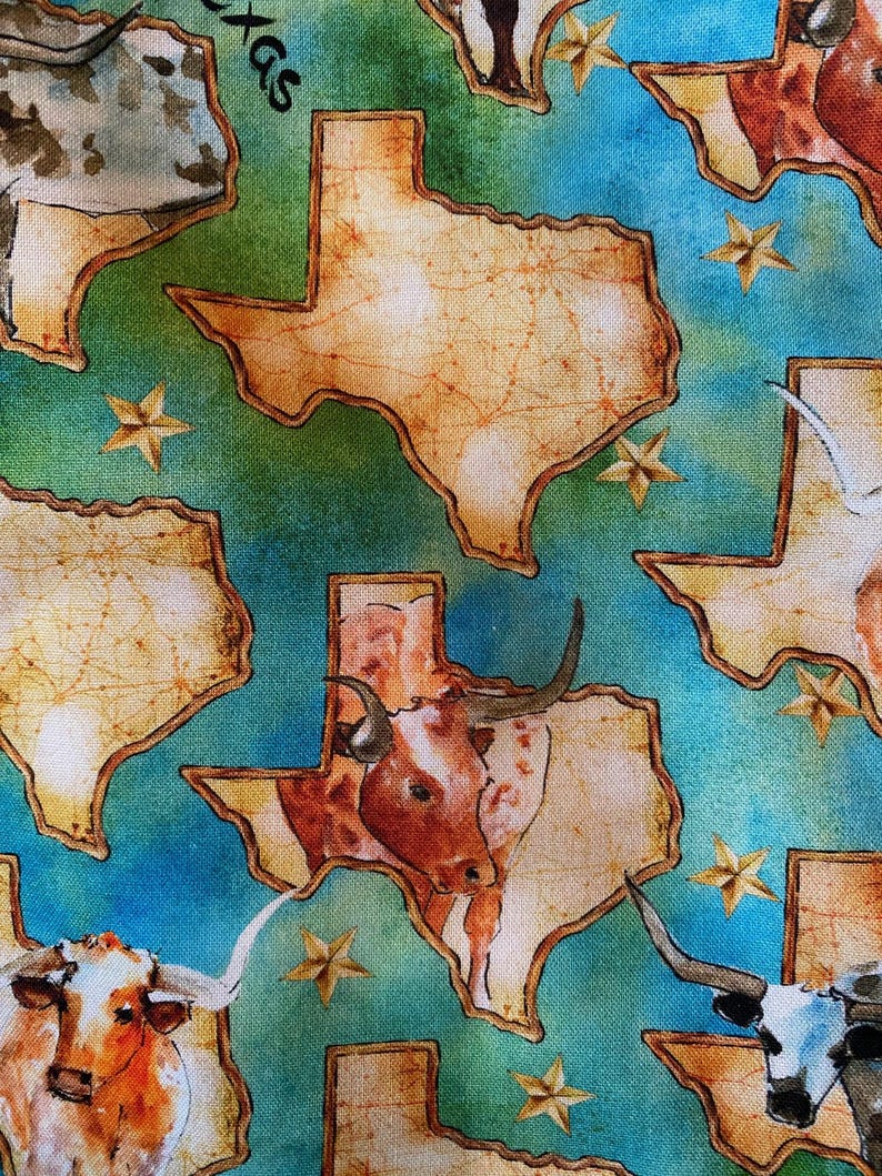 Handmade Texas Map and Longhorns Christmas Stocking Made in USA - Etsy