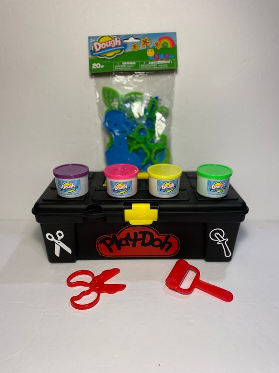 Personalized Playdoh Activity Set: Kids Travel Crafts in Tool Box