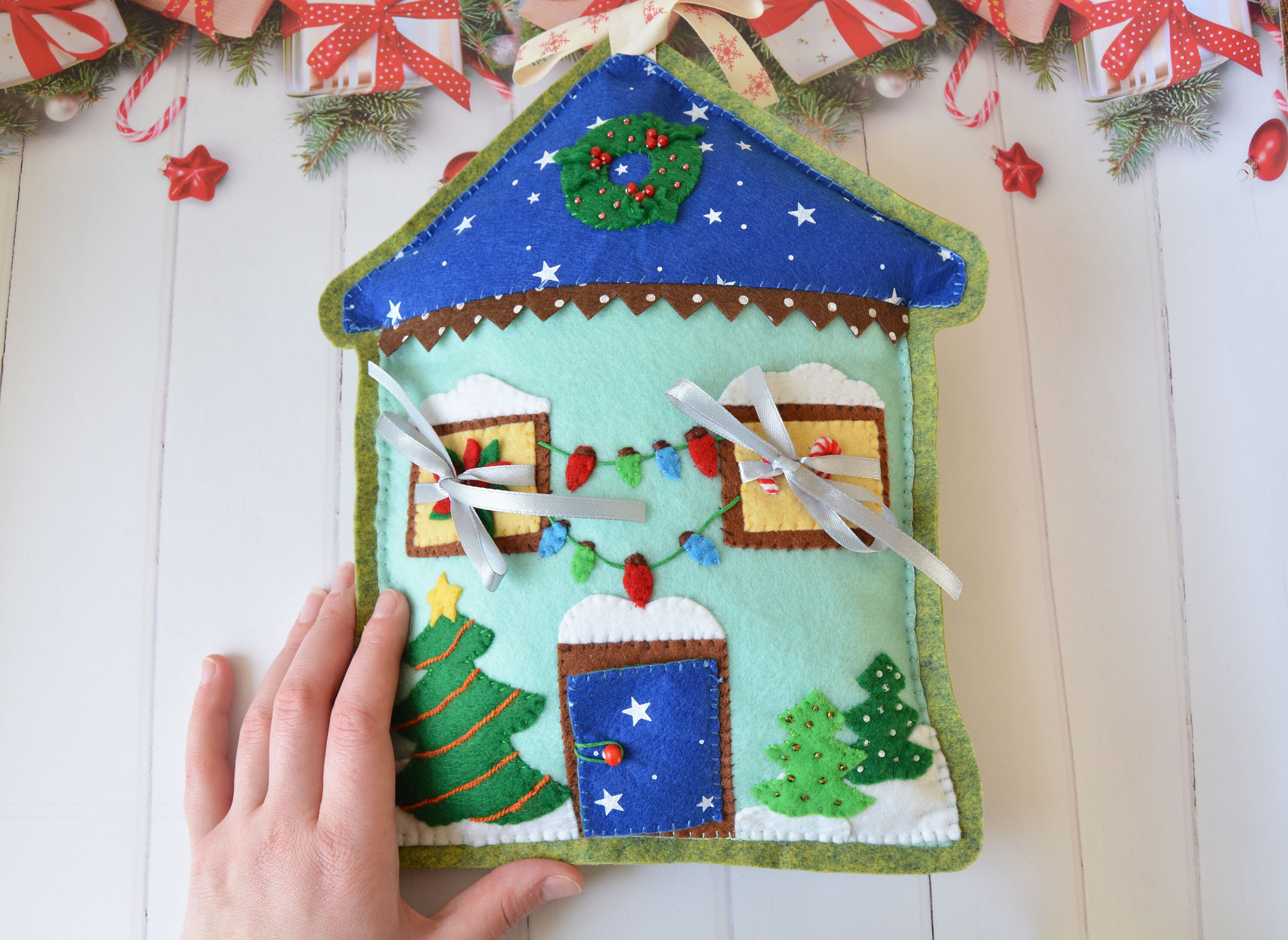 Winter House Sensory Hanging Toy Soft And Safe Busy Board Etsy