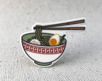 Ramen Noodle Soup // Brooch Lapel Pinback