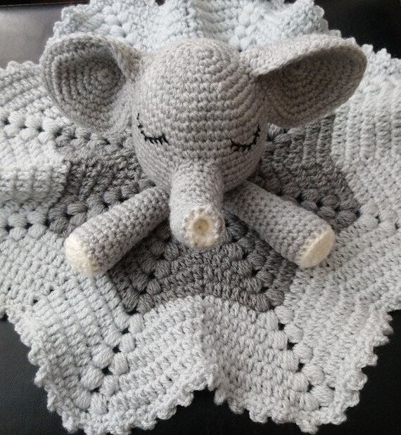 Elephant security blanket crochet pattern sale