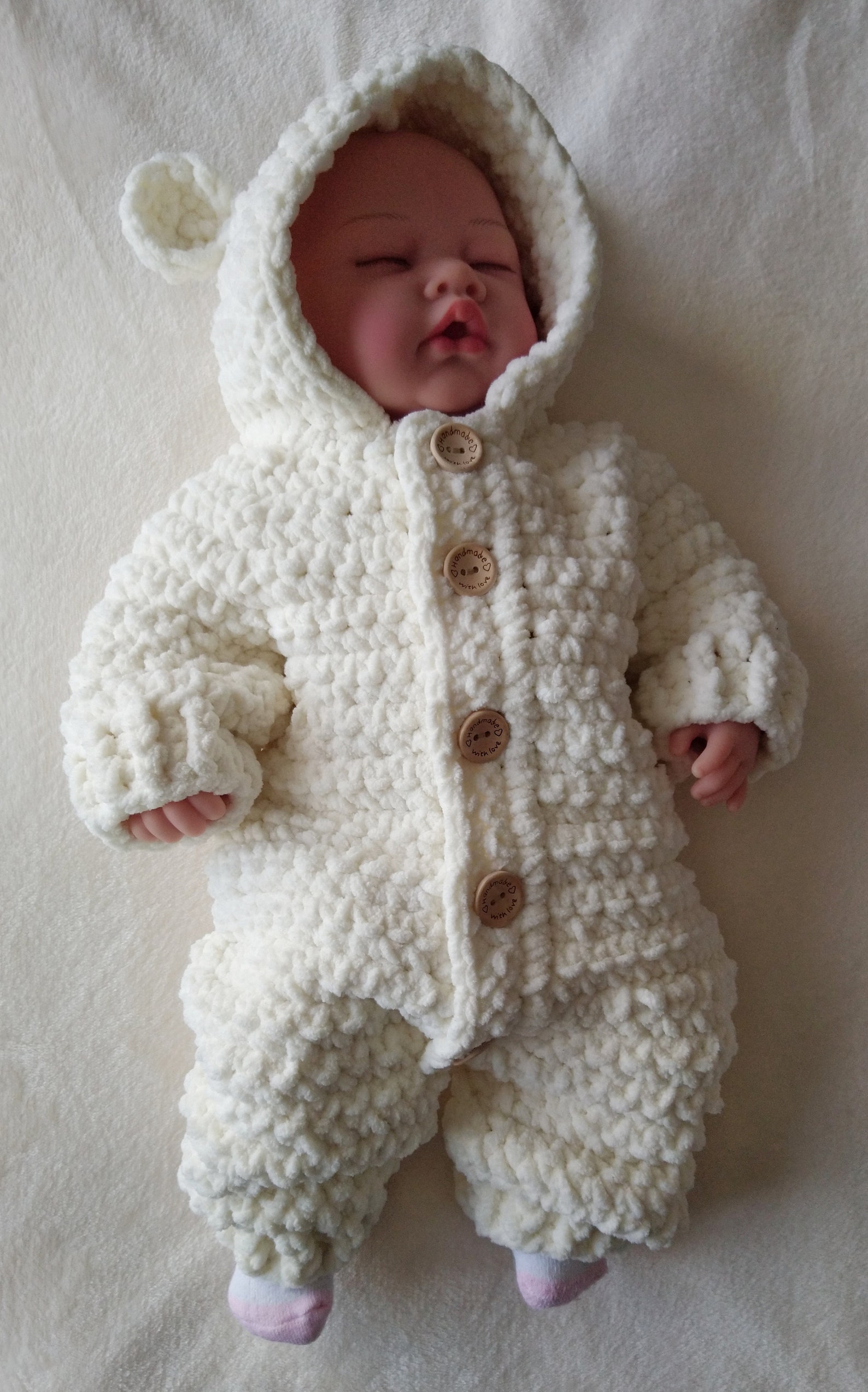 Snowbear Baby Onsie Crochet Pattern Sizes Newborn to 2 years Etsy