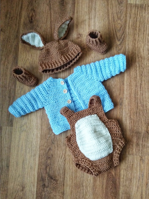 Crochet Pattern PDF Baby Romper Bunny - Crealandia