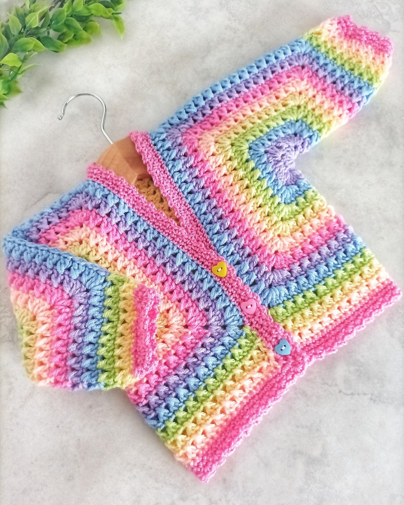 Criss Cross Hexi Cardi Crochet Pattern PDF Digital Download Etsy UK