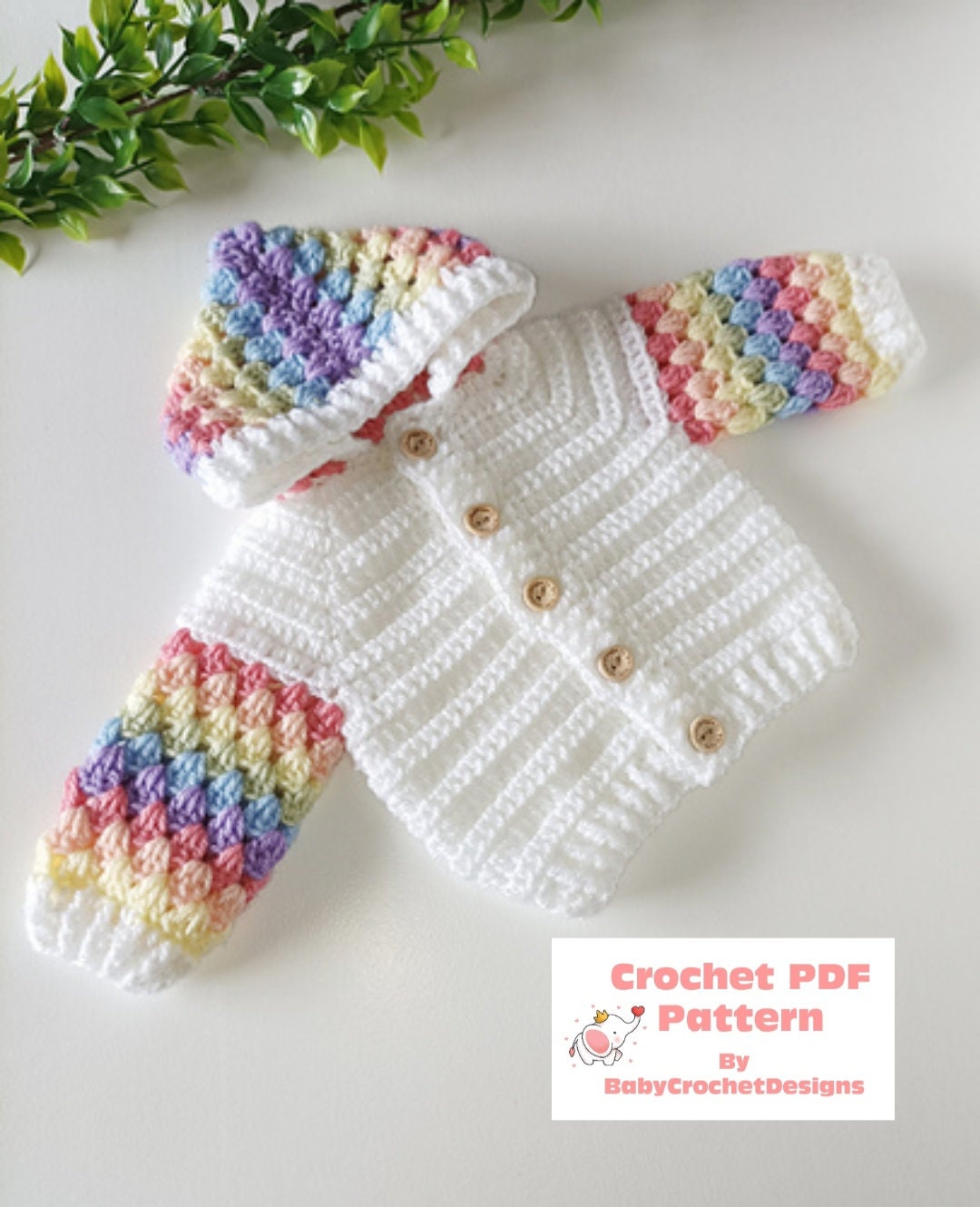 30 Hoodie Crochet Patterns: Cozy Pullovers, Animal Hoods, and Giftable Crochet Ideas 26 Granny Splash Hoodie Crochet Pattern