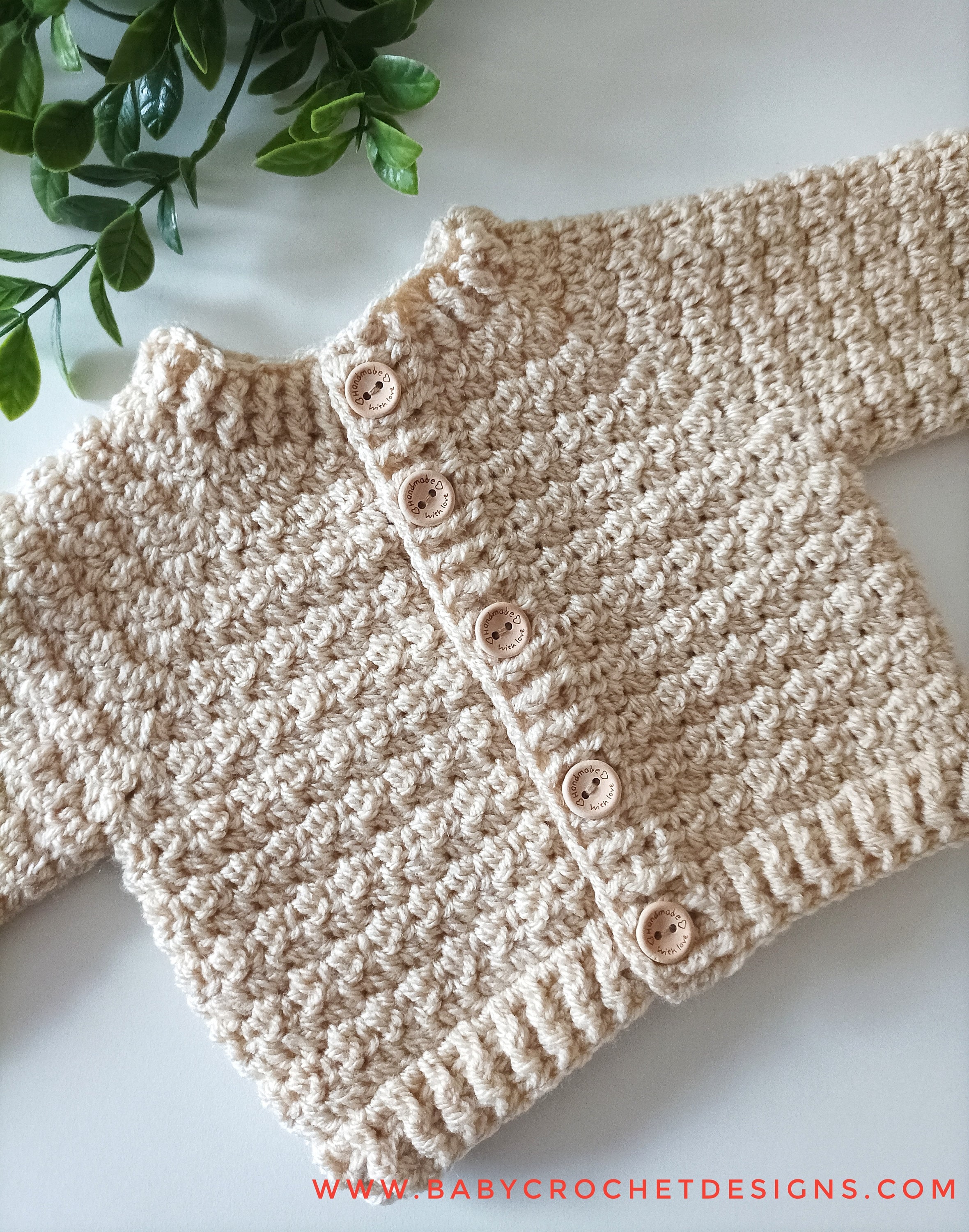Baby crochet cardigan pattern hotsell