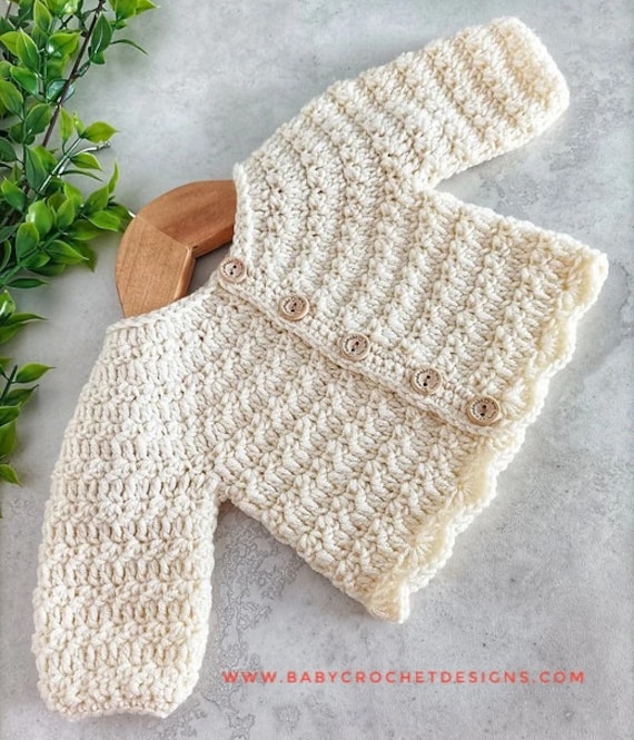 Harmony Cardigan Crochet Pattern Sizes Preemie to 6 Years PDF Download Etsy UK