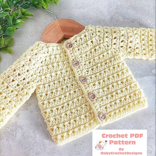 Frontier batteri Lull Criss Cross Cardigan Crochet Pattern Sizes Preemie to 10 Years - Etsy