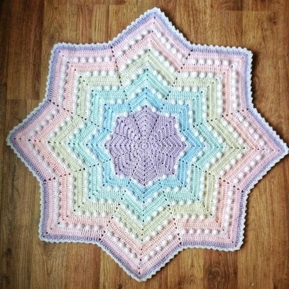 40 Fabulous Crochet Star Blankets and Patterns You Must Make 9 Bobble Star Blanket Crochet
