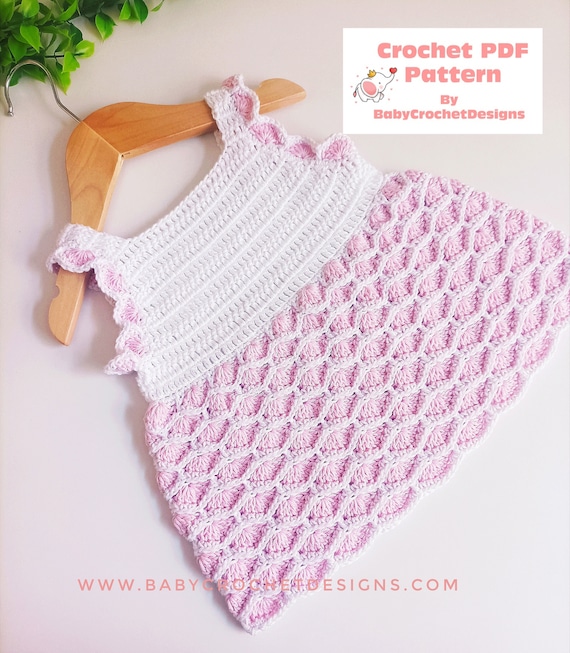 crochet preemie dress pattern Pretty Petals Dress Crochet Pattern Sizes Preemie to 10 Years PDF Digital  Download