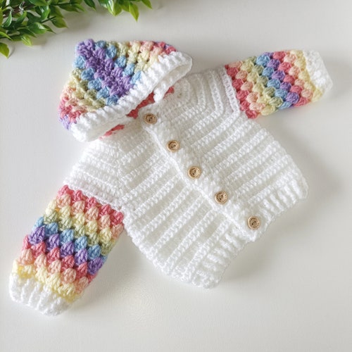 Bobbi Cardigan Crochet Pattern Sizes Preemie 10 Years PDF - Etsy UK