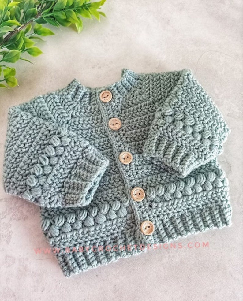 Ayla Cardigan Crochet Pattern Sizes Preemie to 10 years Digtal Download PDF image 3