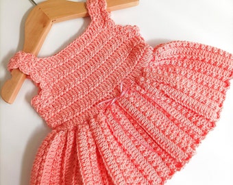 Darcie-mai Dress Crochet Pattern sizes Newborn to 10 years PDF Digital Download