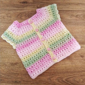 Criss Cross Cardigan Crochet Pattern Sizes Preemie to 10 Years Digital Download PDF - Etsy