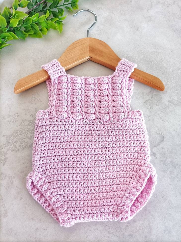 Bobblicious Baby Romper Crochet Pattern Digital PDF Download - Etsy UK