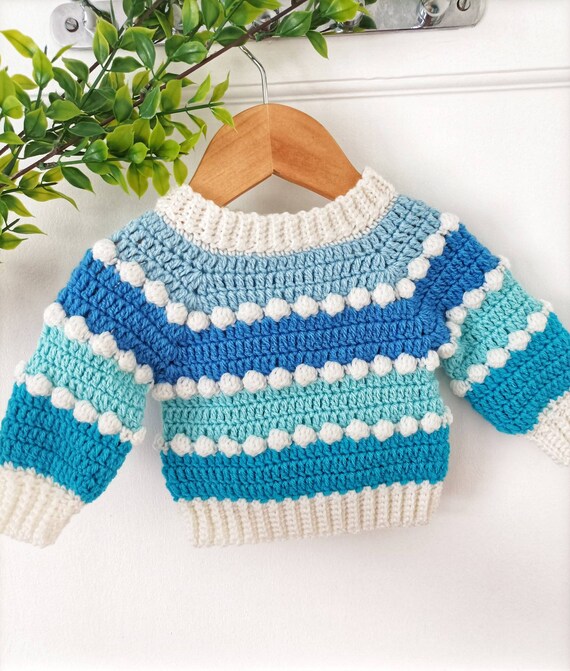 Bobbi Sweater Crochet Pattern Sizes 0-3 Months to 10 Years Pdf - Etsy