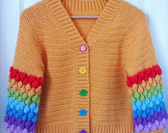 Ladies Bauble Cardigan Crochet Pattern Sizes XS to 2XL PDF Digital Download