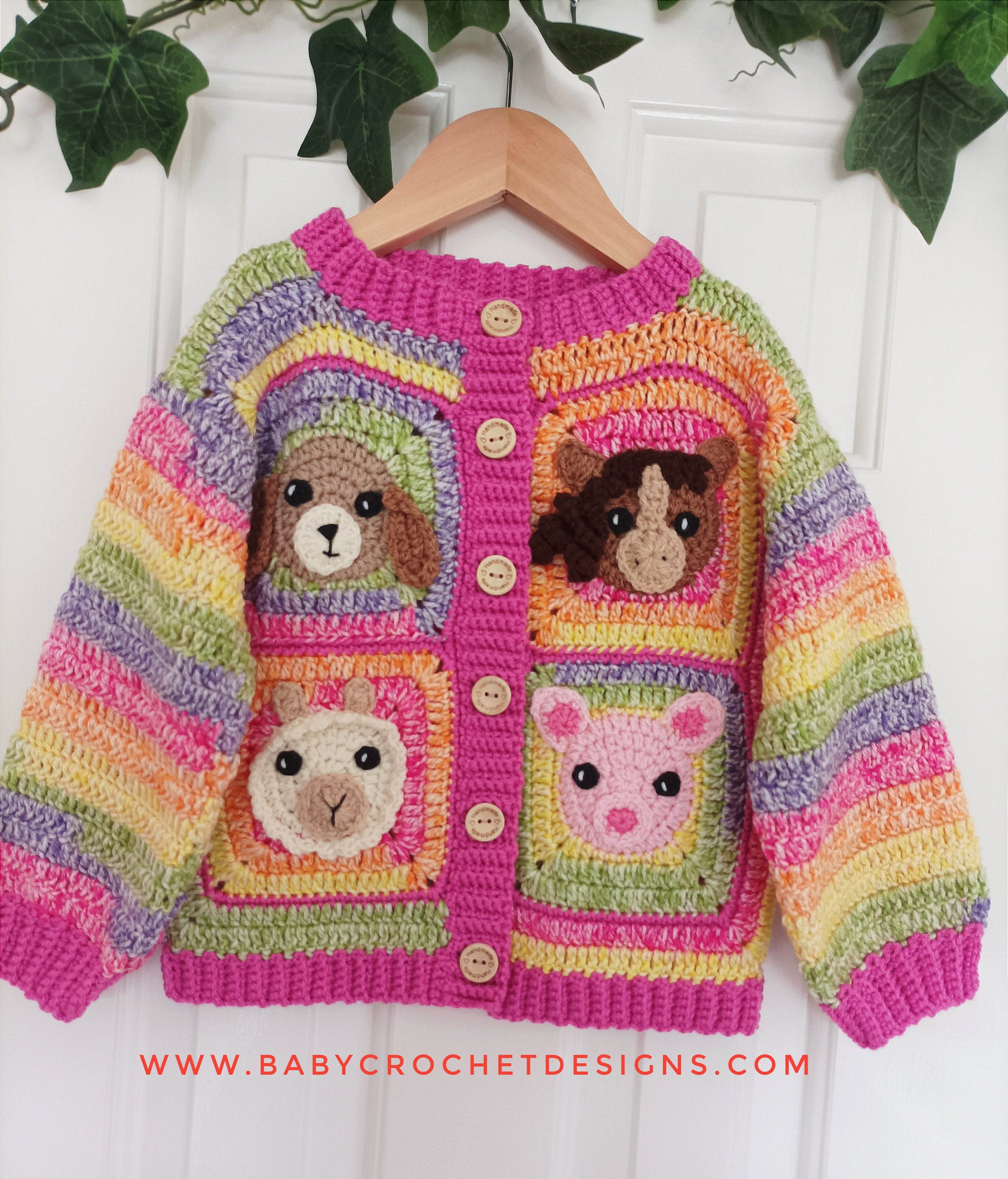 Pick and Mix Cardigan Crochet Pattern PDF Digital Download - Etsy