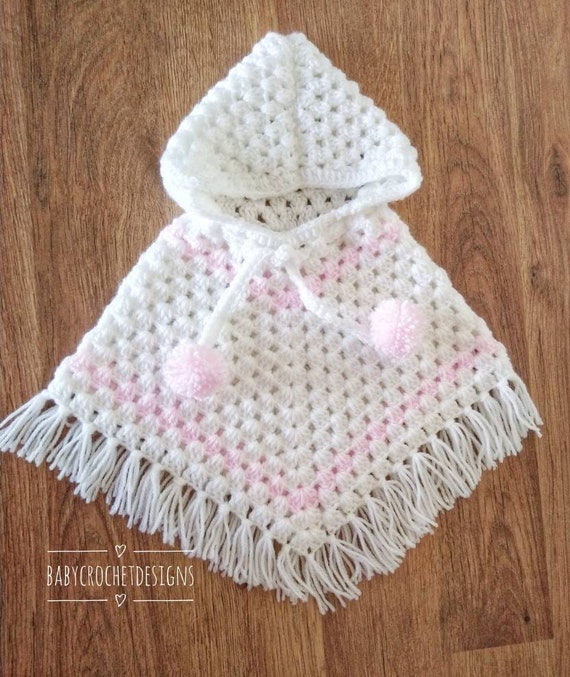 Granny Poncho With Hood Ribbed Neck Or Plain Neck Crochet Etsy Granny Poncho With Hood Ribbed Neck Or Plain Neck Crochet Etsy