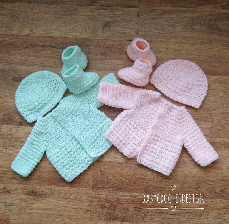 crochet preemie cardigan