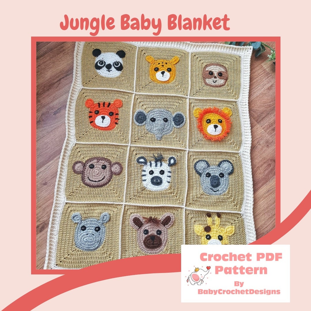 Jungle Baby Blanket Crochet Pattern Digital Download PDF - Etsy