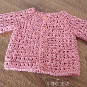 Criss Cross Cardigan Crochet Pattern Sizes Preemie to 10 Years Digital ...