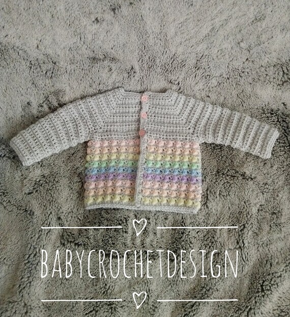 baby bobble cardigan crochet pattern