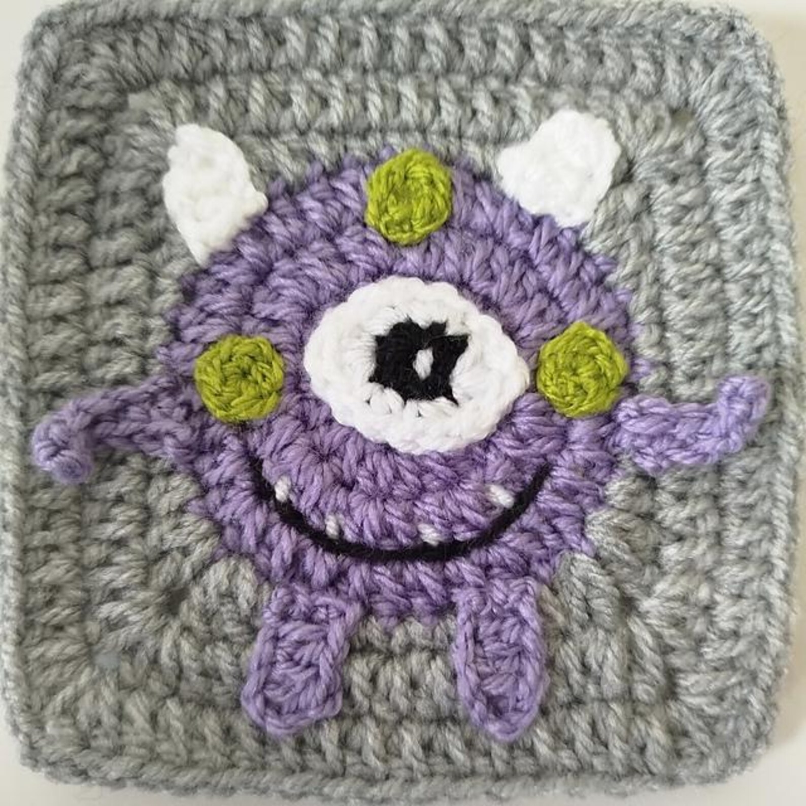 Little Monster Granny Squares Crochet Pattern Digital Download PDF - Etsy