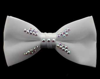 Crystal Bowtie White