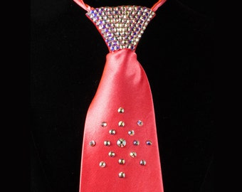 Crystal Necktie - Swarovski Crystal Design - "Starburst"