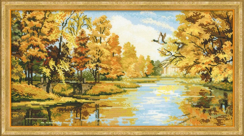 Riolis Counted Cross Stitch Kit Silent Autumn R1334
