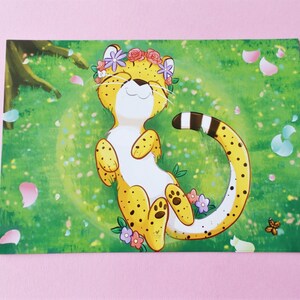Cute Cheetah Print - A5 Cheetah Artwork - Cartoon Cheetah Art