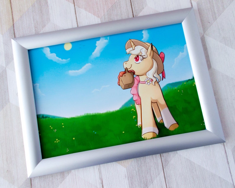Kids unicorn print A4 Cute Unicorn print Summer unicorn print