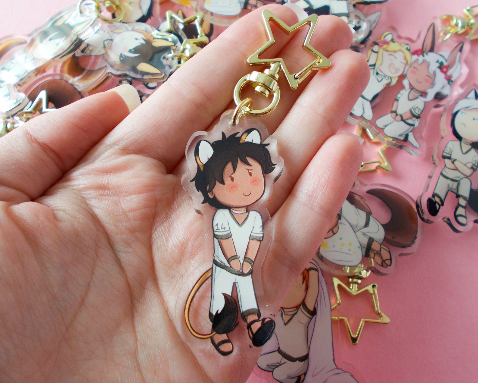 Therian Tail Keyrings Kemonomimi Keychains Cute Anime Etsy UK