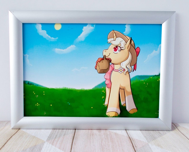 Kids unicorn print A4 Cute Unicorn print Summer unicorn print