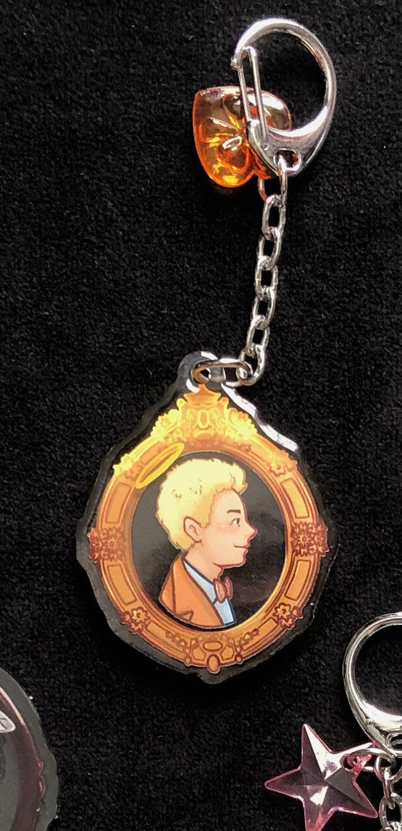 Demon and Angel Portrait Acrylic Charms Aziraphale