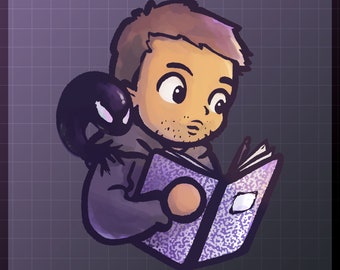 Eddie the Journalist Acrylic Charm